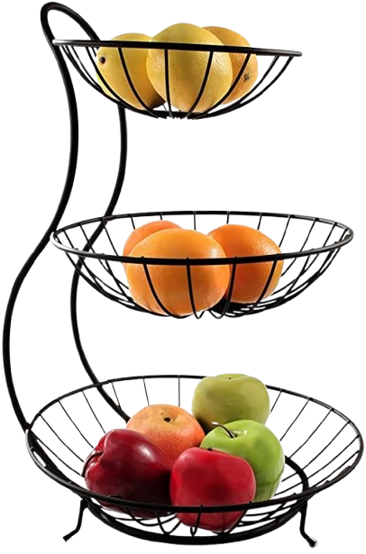 Fruit Basket &amp; Kitchen Organizer – 2/3 Tier