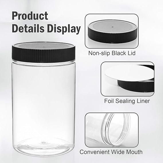 Heavy-Duty Multipurpose Jars – 350ML / 62MM | Premium Storage Solution