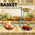 Fruit Basket &amp; Kitchen Organizer – 2/3 Tier