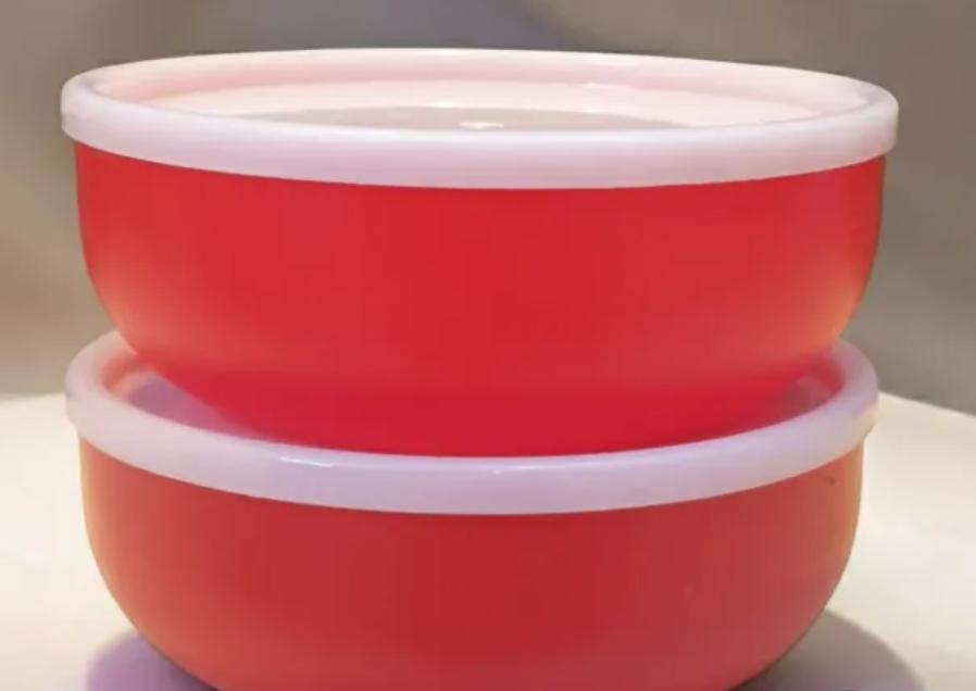 Pack of 3 Round Airtight Food Bowl - Hard Lid Food Container, Leakproof Storage Box for Fresh Food, Snacks, Meal Prep - Splash 650ML - Food Container