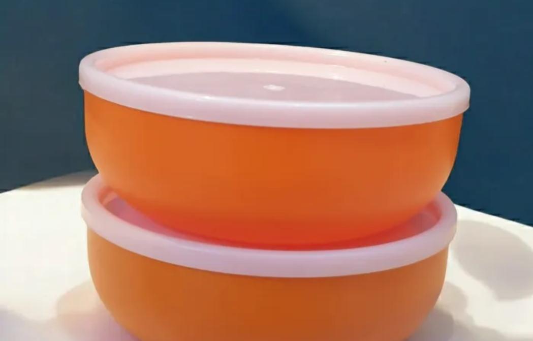 Pack of 3 Round Airtight Food Bowl - Hard Lid Food Container, Leakproof Storage Box for Fresh Food, Snacks, Meal Prep - Splash 650ML - Food Container