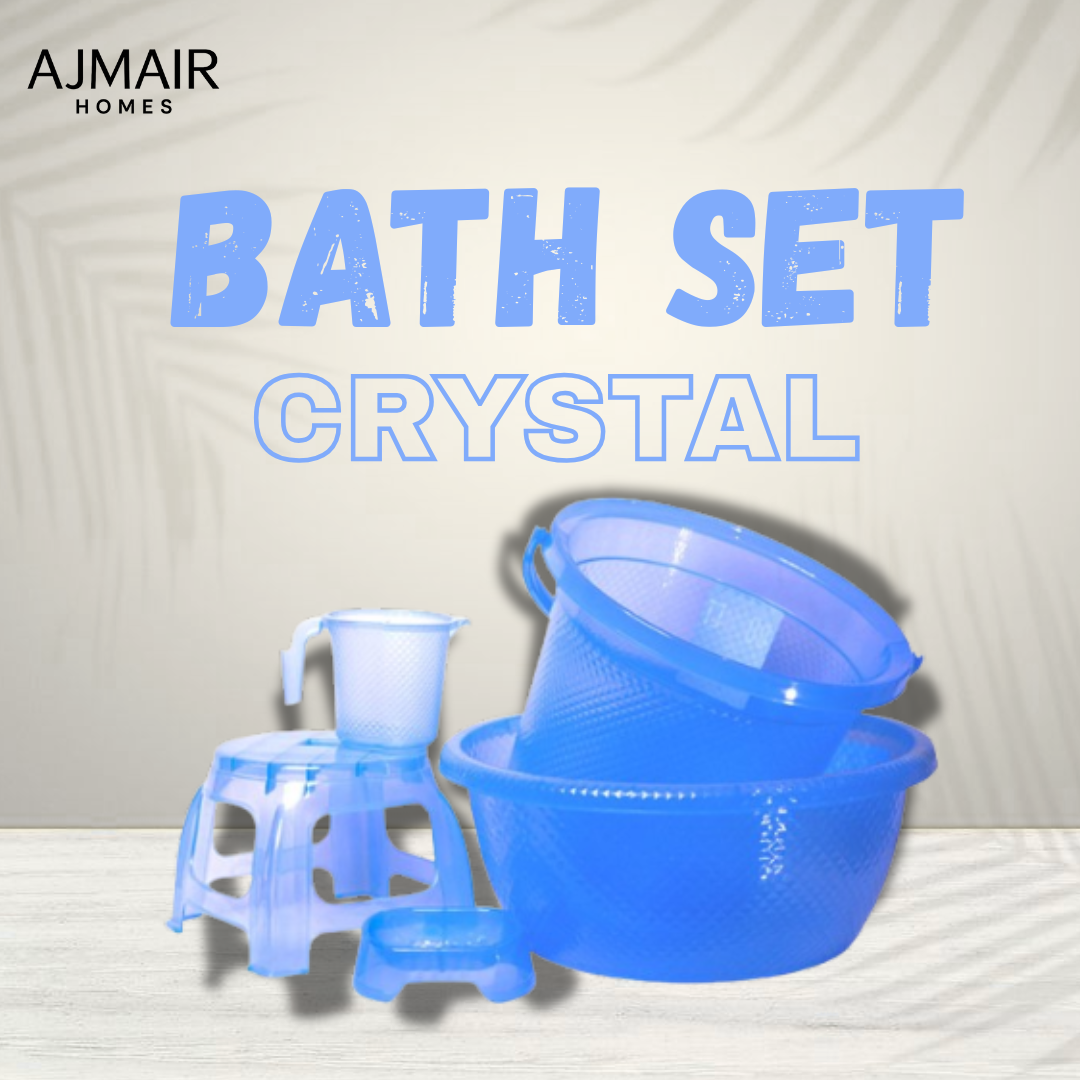 Bathset – 5 pcs - Available in 4 Stunning Colors - Plastic Bathset
