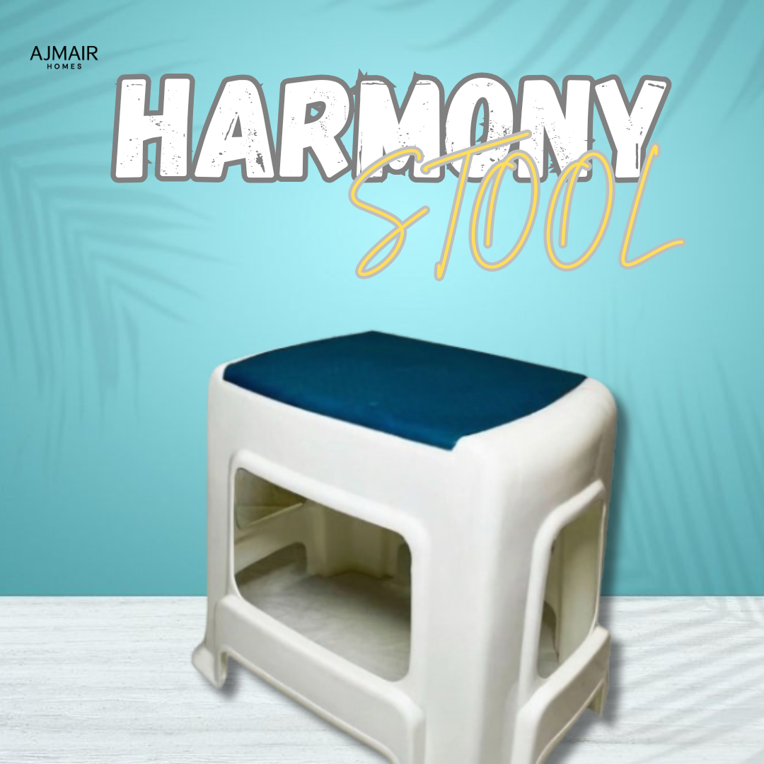 Plastic Stool / Two Tone / Medium Size / Bathroom , Kitchen & Household Use / Available in 6 Colors