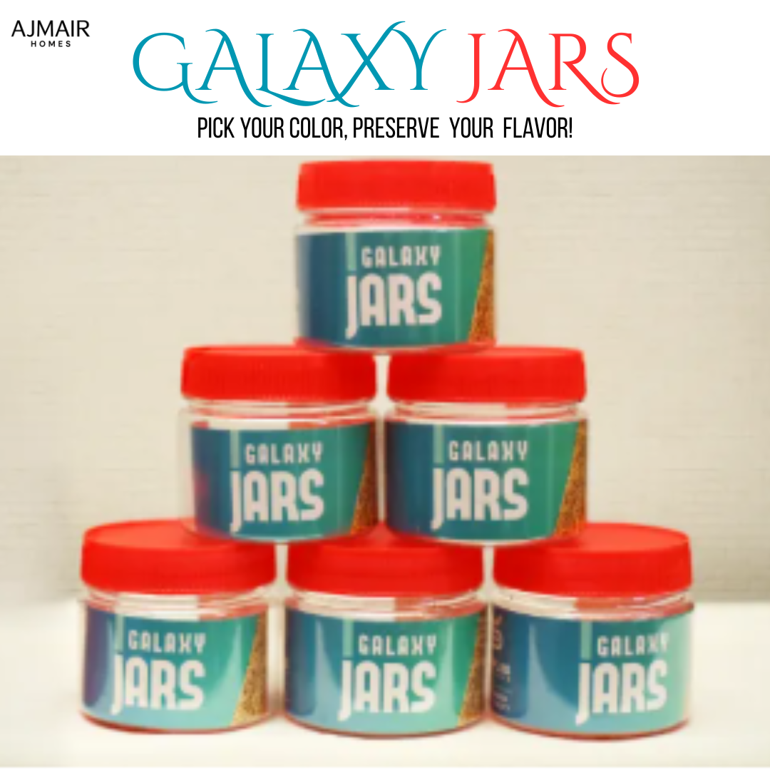 250gm Food Grade Spice, Candy, Snack, Masala & Grocery Storage Jars - Multi-Color Kitchen Containers (Pink, Red, Blue, Green, White, Black) - Airtight & BPA-Free"