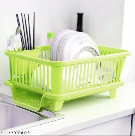 Durable 3-in-1 Dish Drying Rack – Kitchen Sink Organizer - Premium Quality