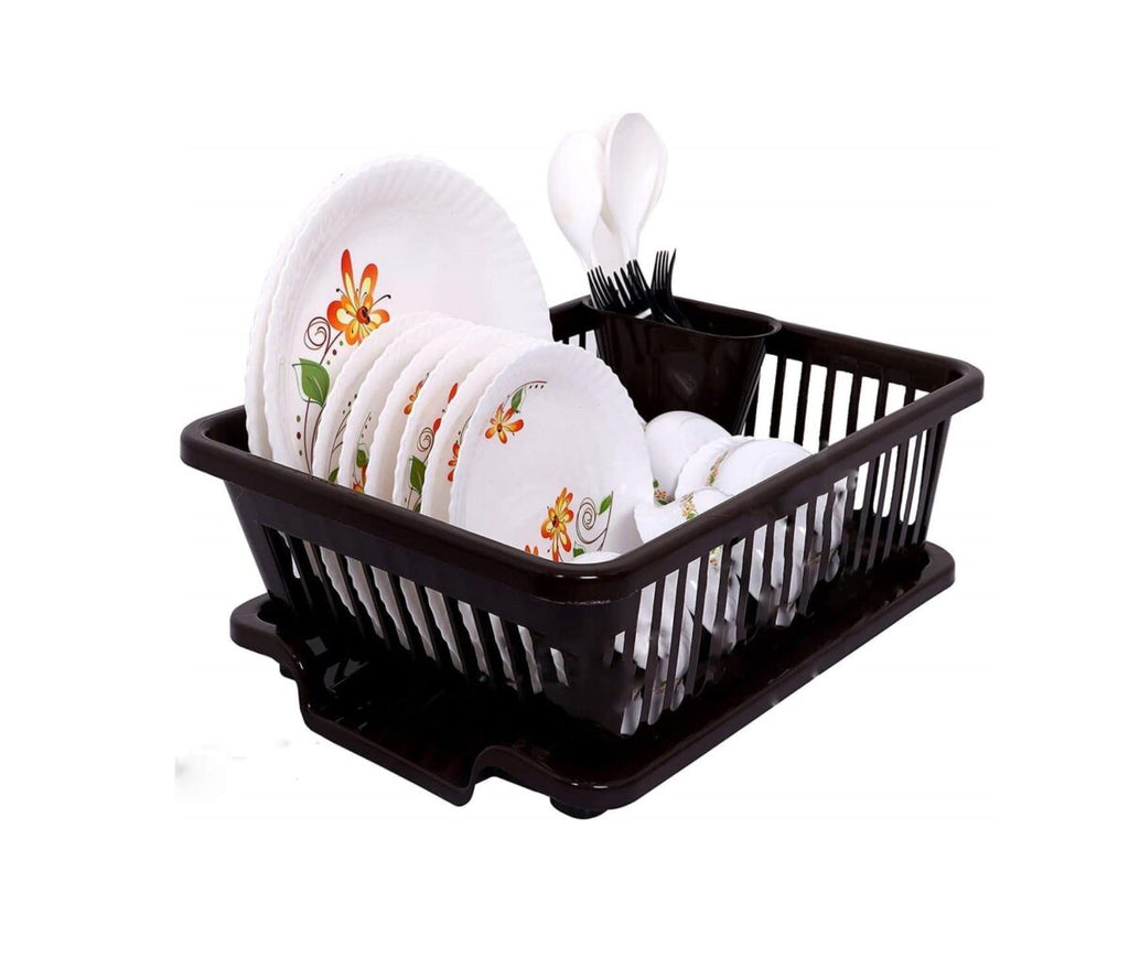 Durable 3-in-1 Dish Drying Rack – Kitchen Sink Organizer - Premium Quality