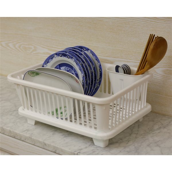 Durable 3-in-1 Dish Drying Rack – Kitchen Sink Organizer - Premium Quality