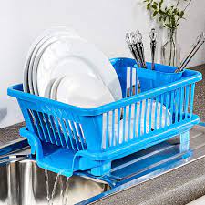Durable 3-in-1 Dish Drying Rack – Kitchen Sink Organizer - Premium Quality